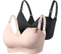 momcozy YN21 Nursing Bras, Ultra Comfort Maternity Bras, Natural Shape, Pregnancy Sleep Nursing Bra