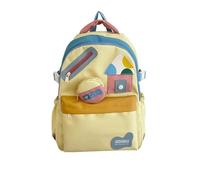 MOMEITU Women's graffiti cute backpack casual lightweight fresh backpack computer bag kawaii backpack travel bag, Yellow, M