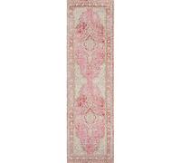 Momeni Rugs Isabella Traditional Medallion Flat Weave Area Rug, 2'7" X 8' Runner, Pink