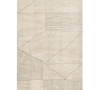 Momeni Rugs WREN 2 Area Rug, 5'3" X 7'3" Ivory Carpet for Living Room, Bedroom, Hallways, Bathroom, and Home Office