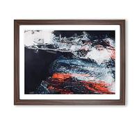 Moment Of Joy In Abstract Modern Art Framed Print | A3 Walnut Framed Wall Art | Ready to Hang | Abstract Fantasy Picture | Living Room Bedroom Lounge Office