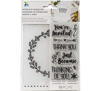 Momenta 34590 Embossing Folder & Stamp Set-You are Invited