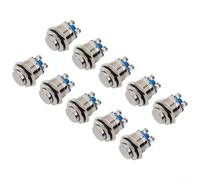Momentary On Off Switch 16mm for Industrial Control Panel | Momentary action, self-return mechanism, IP66 waterproof, dust for proof, suitable for wet environments