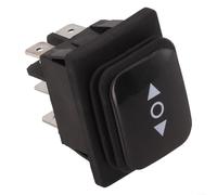 Momentary Polarity Reverse Switch 6 Pin 3 Position Waterproof Toggle, Rated 16A 12V DC and 10A 250V AC, Suitable for Motor Direction Control