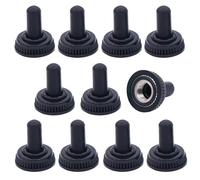 momentary power switch 10Pcs MTS102 103 202 203 3/6Pin Toggle Switch ON-ON/ON-OFF-ON Mini Rocker Switch For Car Truck With Solder Terminals Starter Button(Cap)