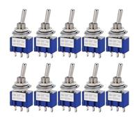 momentary power switch 10pcs ON-OFF-ON/ON-ON Miniature Toggle Switches Mini MTS-102 103 202 203 Power Button Switch 3pin 6pin Starter Button(3Pin ON-OFF-ON)