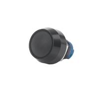 momentary power switch 12mm Ball Round Head Metal Push Button Switch Waterproof Reset Self Locking Screw Welding Feet 3A Car Auto Horn Door Bell Swtich Starter Button(Black Self-lock B)