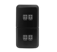 momentary power switch 12V Dual Push Button Switch Green/Blue Led Light Bar With Cable Fit For Toyota Bus 4Runner Hilux Fit For RAV4 Prado Starter Button(Led Work Light)