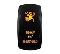 momentary power switch momentary power switch 12V-24V Orange Led Rocker Switch Waterproof 20A Amber Light Fit For Car Boat ATV Camper Motorhome Auto Machine(BURN YA BASTARD)