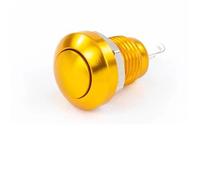 momentary power switch momentary power switch 5/20/100PCS 8mm Waterproof Momentary Metal Doorbell Push Button Switch Auto Engine Auto Start Starter(Yellow,100PCS)