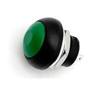 momentary power switch momentary power switch 5/20/100PCS PBS-33B 2Pin Mini Switch 12mm 12V 1A Waterproof Momentary Push Button Switch Reset Locking(Green Reset,5PCS)