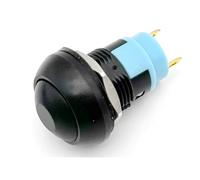 momentary power switch momentary power switch 5/20/100PCS PBS-33B 2Pin Mini Switch 12mm 12V 1A Waterproof Momentary Push Button Switch Reset Locking(Black Locking,100PCS)