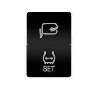 momentary power switch Starter Button Dual Push Switch Orange White Light 12V Car Button Switch Fit For Toyota 4 Runner Carolla Hilux Prado Landcruiser RAV4 HiAce(MIRROW SET-momentary)