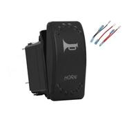 momentary power switch Starter Button Retractive Rocker Switch 5P (ON)-OFF SPST Momentary Toggle Switch + Jumper Wire Set Fit For Car Vehicle Truck UTV SUV RZR(Yellow)