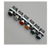 Momentary Push button switch 22mm 10A 240V~3A Circular small size Flat round Panel NC/NO XB2-BA31 XB2-BA42 ZB2-BE101C 102C IDGTTLDF(White NO)