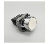 Momentary Push Button Switch 22mm 10A 240V~3A Circular Small Size Flat Round Panel NC/NO XB2-BA31 XB2-BA42 IDGTTLDF(Gold)