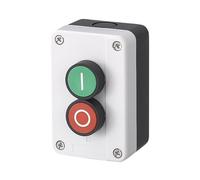 Momentary Push Button Switch Station Box,IP65 Exit Self Lock Push Button Key Switch Station with Cable Glands 440V 10A for Automatic Gate Openers(Style 3)