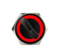 Momentary Reset Red LED 19mm DPDT Switch 2/3 Position 1Pcs(3 Position,12-24V)