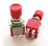 Momentary/Reset Toggle Switch 3/6 Pins Push Button On/off Led Rocker 2A 250V Ac/5a 120v 1Pcs(6 pins)