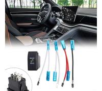 Momentary Rocker Switch with IP67 Waterproofing and Blue LED Light for Vehicle Use 7 Pin