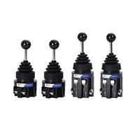 Momentary Switch 1Pcs 30mm Monolever Cross Rocker Master Switch Joystick Self-reset Self-lock 2NO 4NO HKB-201(4 Way Self Reset)