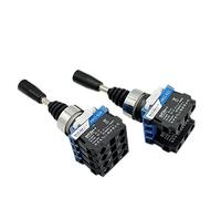 Momentary Switch 1Pcs HKC 22mm Joystick Switch Momentary Monolever Cross Rocker Master 2/4-Way Self-reset Self-lock(4 Way Self Lock)