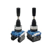 Momentary Switch 1PCS HKC 22mm Joystick Switch Momentary Monolever Cross Rocker Master 2/4-Way Self-reset Self-lock 2NO 4NO(4 Way Self Reset)