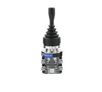 Momentary Switch 30mm 2/4 Directions Momentary/Self-locking Monolever Joystick Switch Transparent Black HKA1-41Z02/41Z04/41Y02/41Y04 Cross(HKA1-41Y04)