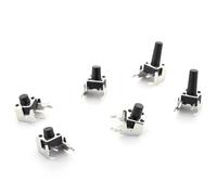 Momentary Tactile Tact Push Button 4-Pin Self-reset Switch Right Angle With Stent 20Pcs(6x6x11mm)