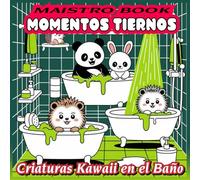 Momentos Tiernos: Criaturas Kawaii en el Baño - Libro de Colorear Relajante (Cozy Critters in the Bath - A Kawaii Animal Coloring Series for Adults and Teens)