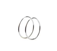 Moments 40 Mm Charm Hoop Earrings - female - Pandora - Earrings - White - ONE SIZE - Accessories ONE SIZE