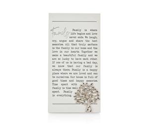 Moments Family Standing Plaque - P4105