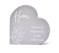 Moments Heart Plaque - Home Is Wherever I Am With You