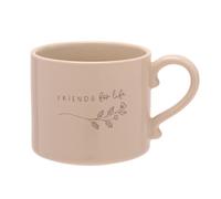 Moments Sentiment Mug - Friends For Life in Brown Moments Brown