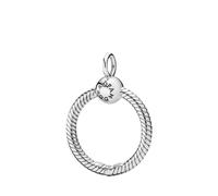 Moments Small O Pendant - female - Pandora - Necklaces - White - ONE SIZE - Accessories ONE SIZE