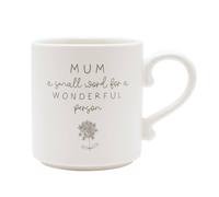 Moments Women's Mug With Inside Words Mum in White Moments White