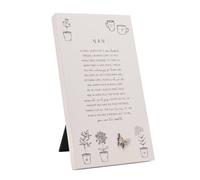 Moments Women's Standing Verse Plaque Nan in White Moments White