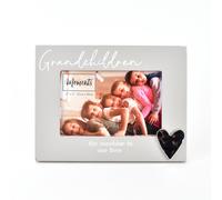 Moments Wooden Photo Frame with Heart 6" x 4" -Grandchildren