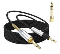 Momentum 4 Audio Cable Compatible with Sennheiser Momentum 4, Momentum 3, Momentum 2.0, HD1 On-Ear, HD 400S, HD 450BT, PXC 550, PXC 550-II, ACCENTUM Plus Headphones with 6.35mm Adapter, 6.6ft