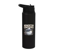 Momentum Compounds Investor Growth Mindset Stainless Steel Insulated Water Bottle