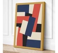 Momentum Geometric Canvas Wall Art Print 18x12 Inch