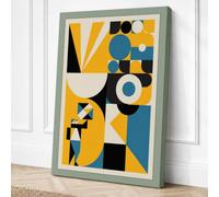 Momentum Geometric Canvas Wall Art Print 18x12 Inch