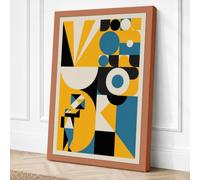 Momentum Geometric Canvas Wall Art Print 30x20 Inch