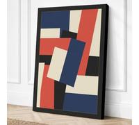 Momentum Geometric Canvas Wall Art Print 36x24 Inch