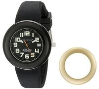 Momentum Ladies 1M-Sp99By1B Alter Ego Yellow Bezel Black Band Watch