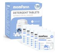 MOMFANN 150 Professional Deep Cleaning Detergent Tablets for All Baby Bottle Washers, Washer Tablets for Bottle Washer and Sterilizer and Dryer, Easy to Use