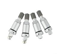 Momfin 4Pc TPMS Aluminum Valve Stem Service Kit For Tesla Model S 3 X Y, Secure Alloy Tire Valves With Sealing Washers And Nuts, Easy Install Replacement Parts