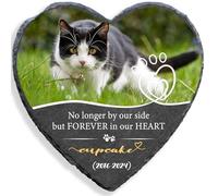MOMGEGE Pet Memorial Stone for Dogs Cats and All Beloved Animals, Custom Pet Gravestone Tombstone Plaque, Sympathy Keepsake for Pet Loss