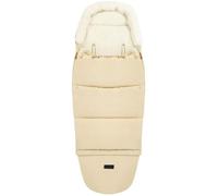 MoMi 2 in 1 Footmuff for Prams, Sledges or Car Seats, with Hood, Fur Trim and Removable Footboard, Zip Left and Right, Belt Slots, Water Resistant