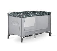 MoMi BELOVE Transport Bed 125 x 65 x 78 cm for Children up to 15 kg 2 Wheels for Moving Airy Net Transport Bag Grey